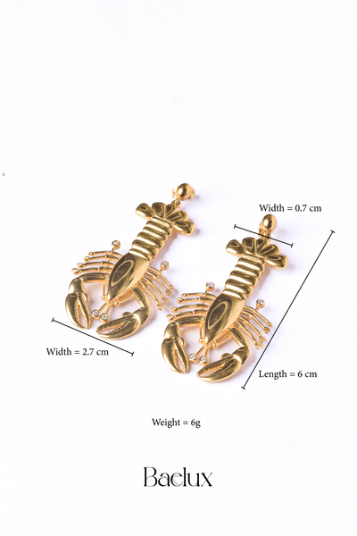 Dali Lobster Fantasy Earrings - Baelux