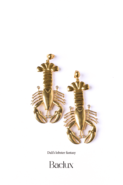 Dali Lobster Fantasy Earrings - Baelux
