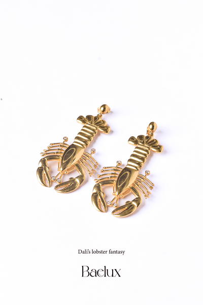 Dali Lobster Fantasy Earrings - Baelux