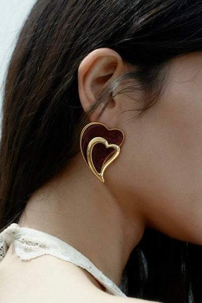 Queen Of Hearts Earrings - Baelux