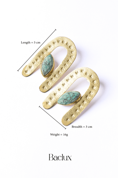 Turquoise Tales Earrings - Baelux