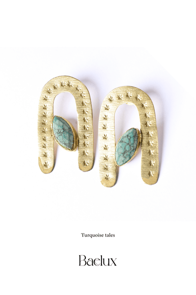 Turquoise Tales Earrings - Baelux