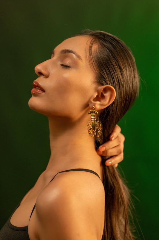 Dali Lobster Fantasy Earrings - Baelux