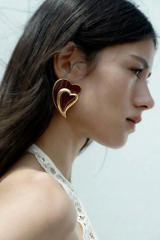 Queen Of Hearts Earrings - Baelux