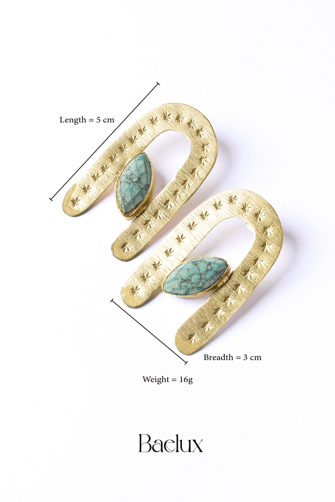 Turquoise Tales Earrings - Baelux