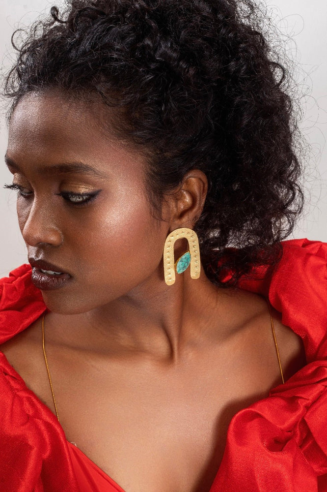 Turquoise Tales Earrings - Baelux